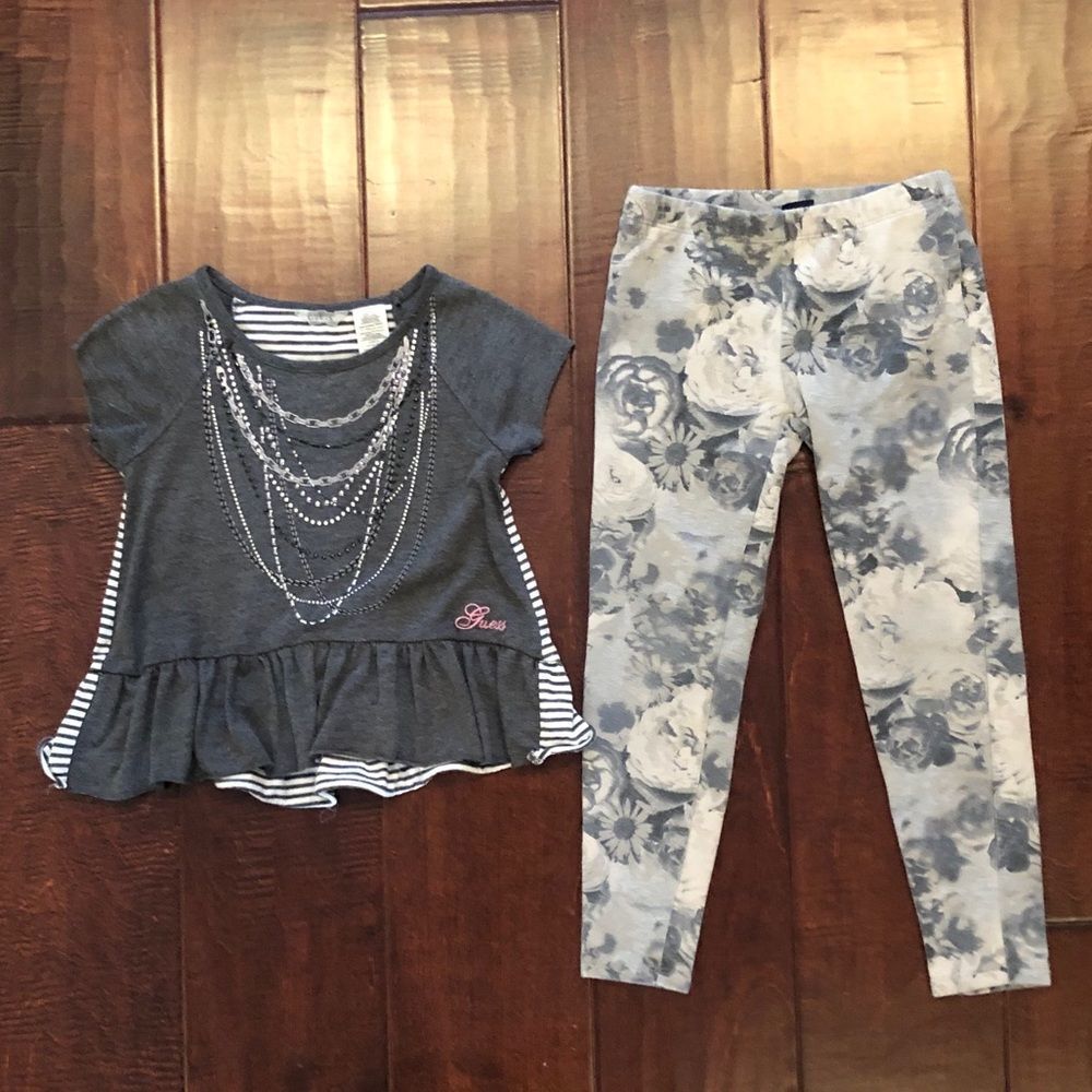 Necklace stop and flower pants